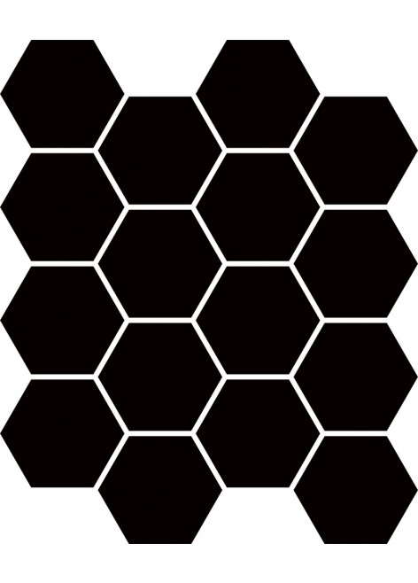 Univerzální Mozaika Nero Heksagon 22x25,5