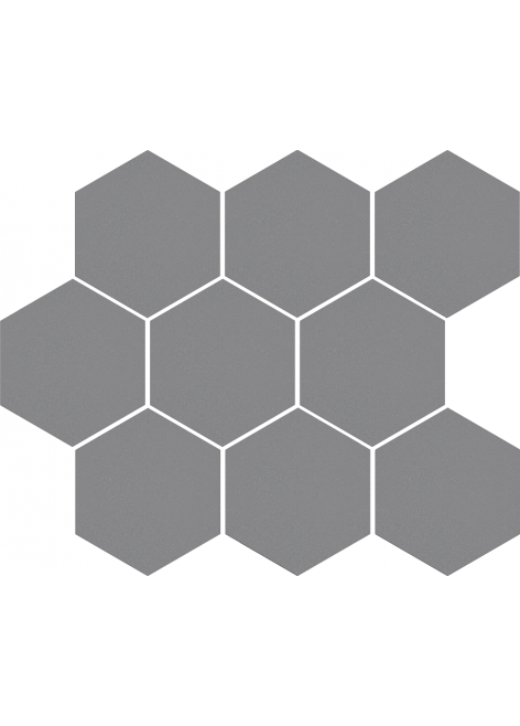 Dlažba Cambia Gris Lap Mozaika Hexagon 33,4x27,53