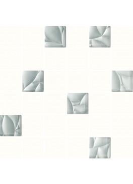 Mozaika Dekorace Esten Bianco/Silver Řez. K.4,8x4,8 29,8x29,8