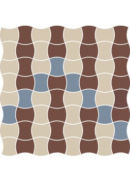 Dlažba Modernizm Bianco Mozaika Mix B 30,86x30,86