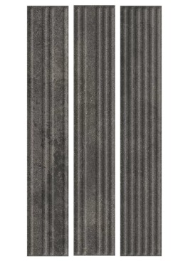 Fasádní Lamela Obklad Carrizo Basalt Struktura Stripes Mix Mat 6,6x40