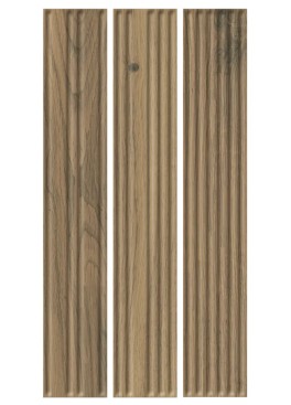 Fasádní Lamela Obklad Carrizo Wood Struktura Stripes Mix Mat 6,6x40