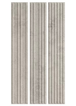 Fasádní Lamela Obklad Carrizo Grey Struktura Stripes Mix Mat 6,6x40