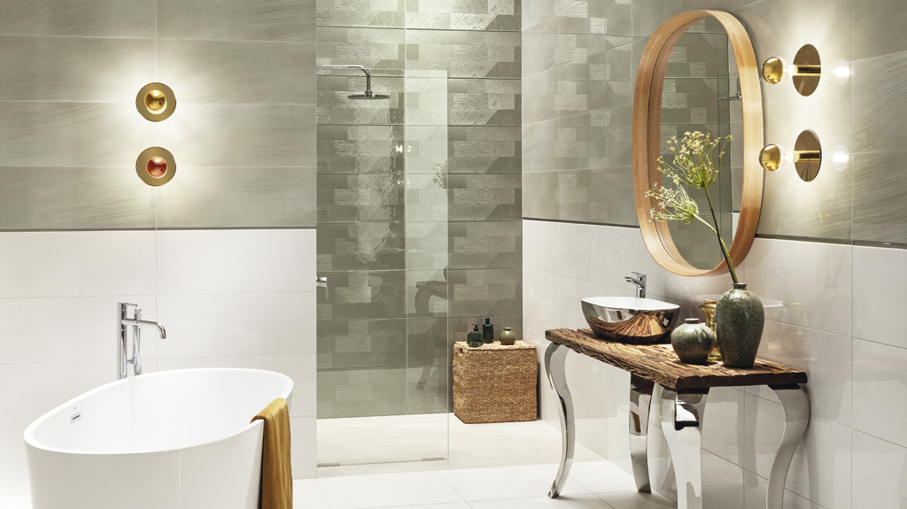 Obklady do koupelny Brass