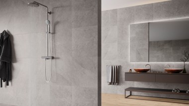 Keramická dlažba do koupelny Ash White