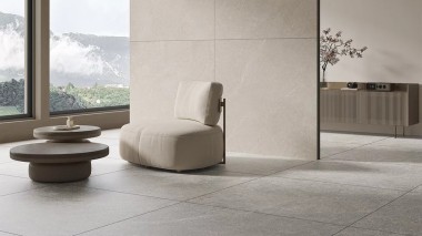 Keramická dlažba imitace vápence s jemným třpytem Misty Rock