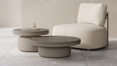 Keramická dlažba imitace vápence s jemným třpytem Misty Rock