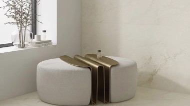 Keramická dlažba imitace jemného kamene Soft Cream