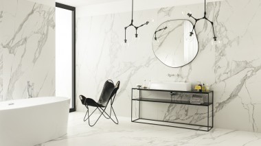 Grand Beauty Specchio Carrara