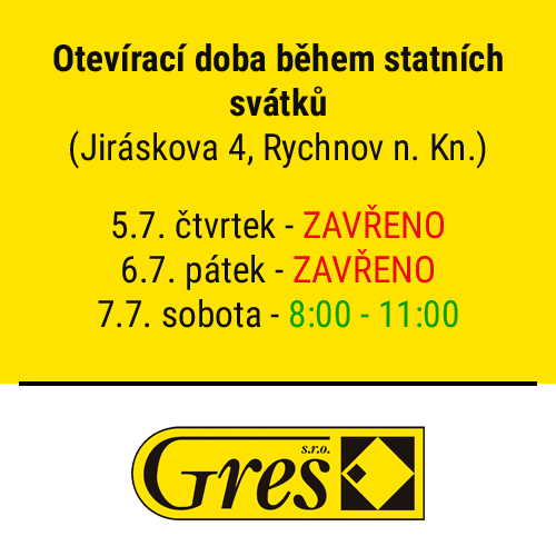 Otevírací doba o svátcích v červenci
