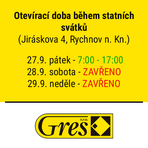 Otevírací doba během svátků v září
