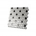 Mozaika keramická El Casa Hexagon Black And White Shine 26 x 30 cm