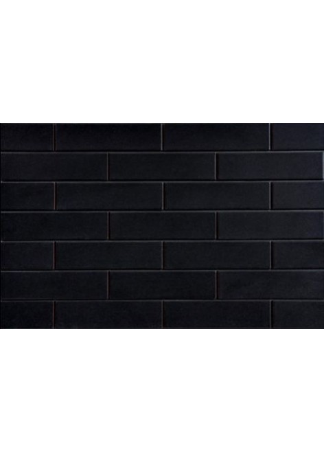 Obkladový Pásek Glazovaný Nero Hladký 181 24,5x6,5
