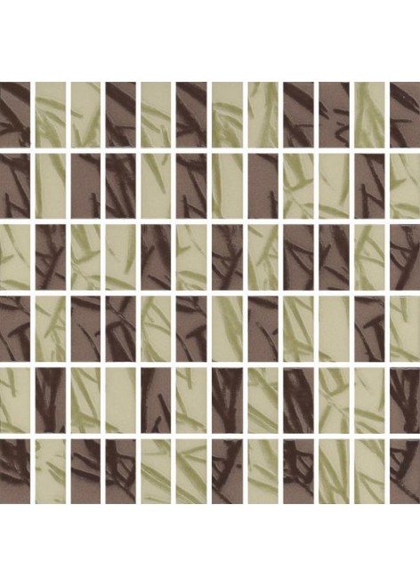 Mozaika Bambus Brown/verde Lisovaná Mix K.2,3x4,8 29,8x29,8