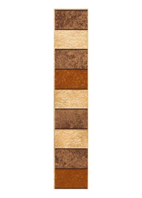 Dlažba Rufus Beige Listela Mat. 7,7x40