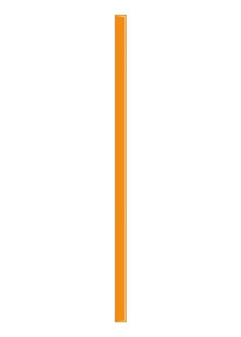 Dekorace Universální Listela Sklo Giallo 2,3x60