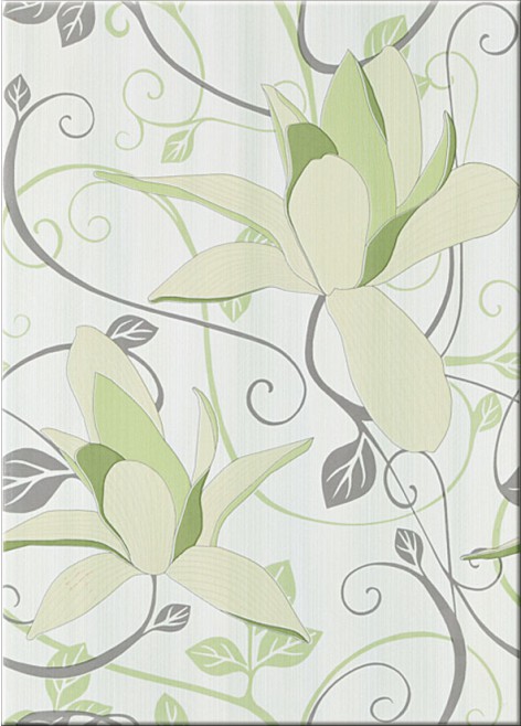 Dekor Artiga Light Green Flower 25x35