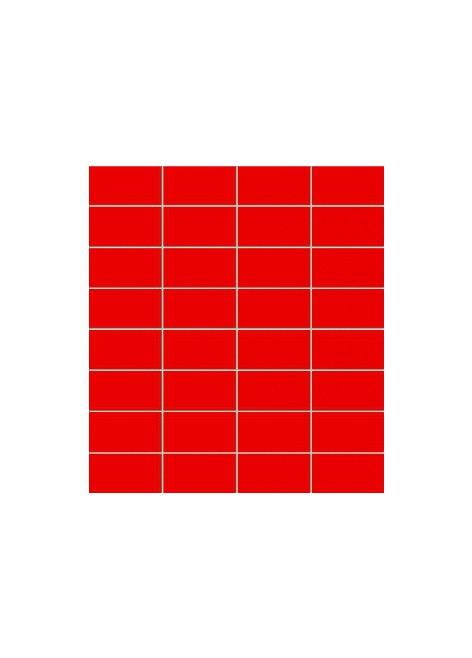 Mozaika Colour Red Obdélníková 32,7x29,5