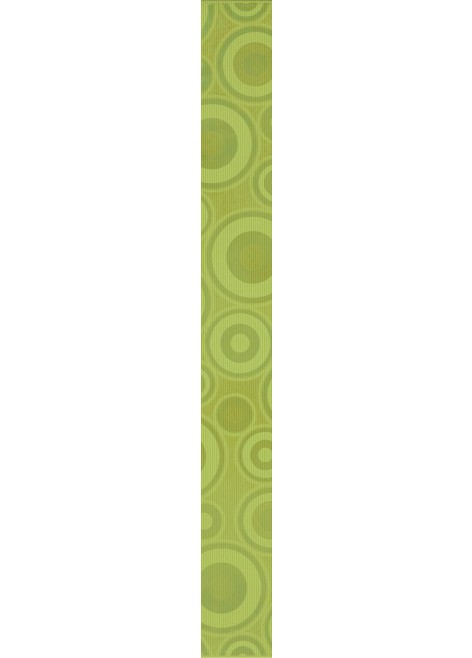 Listela Synthia Green Circles 5,3x50