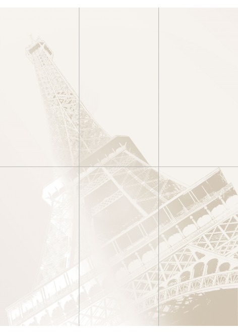 Dekorace Tour Eiffel 119,8x89,8 (1 set = 6 ks)