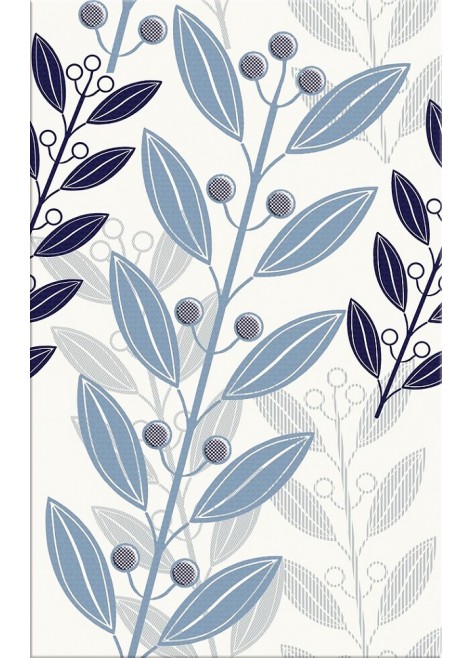 Dekor Lunia White Leaves 25x40