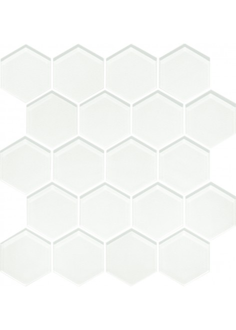 Mozaika Universální Sklo Ivory Heksagon 25,8x28