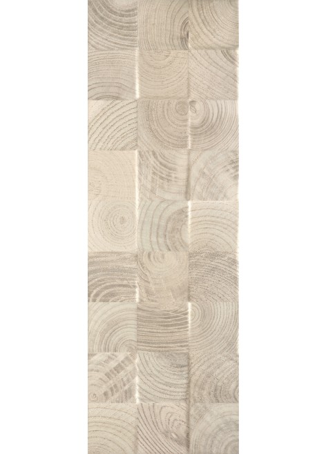 Obklad Daikiri Beige Wood Kostki Struktura Rekt. 25x75