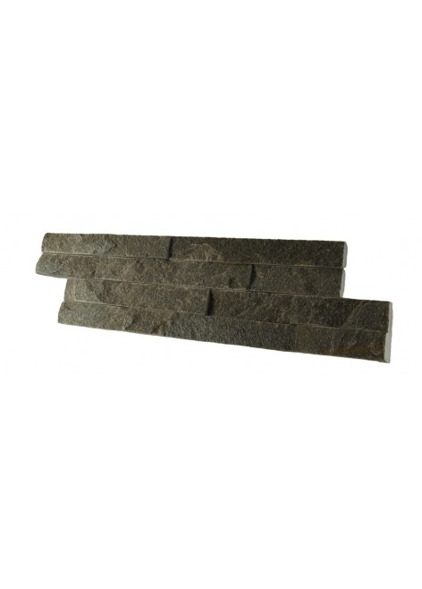 Kamenný obklad z břidlice Road Grey Soft 10x40 cm