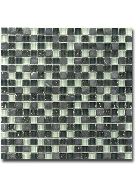 Mozaika skleněná El Casa Grey Arctic 30,5 x 30,3 cm