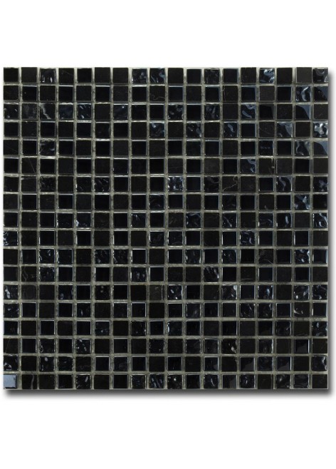 Mozaika skleněná El Casa Black Arctic 30,5 x 30,3 cm