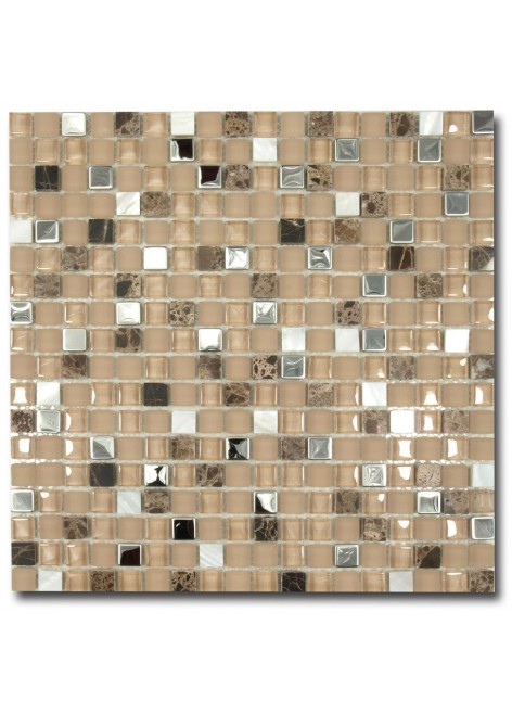 Mozaika skleněná El Casa Brown Pearl 30,5x30,3 cm