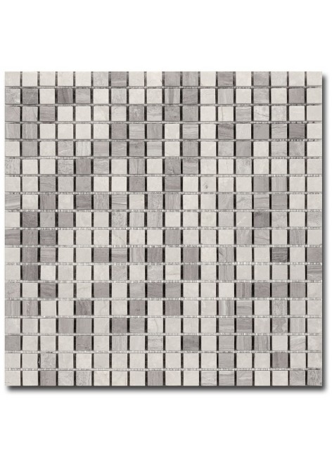 Mozaika z přírodního kamene El Casa Grey Travertyn 30,5x30,5 cm
