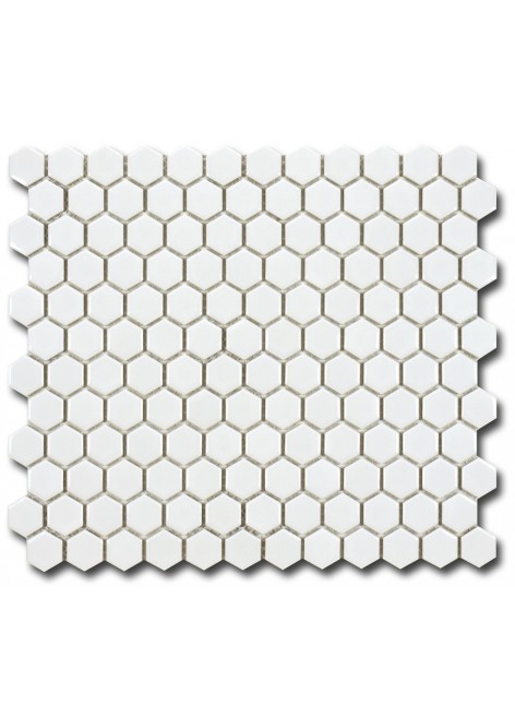 Mozaika keramická El Casa Hexagon Blanco Shine 26 x 30 cm