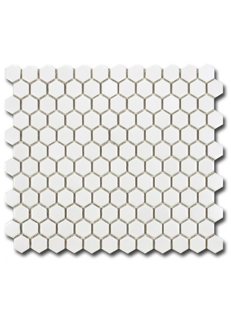 Mozaika keramická El Casa Hexagon Blanco Mat 26 x 30 cm