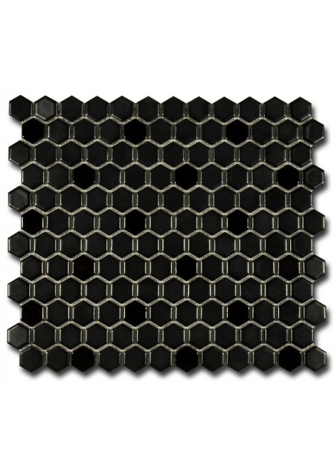 Mozaika keramická El Casa Hexagon Negro Mix 26 x 30 cm