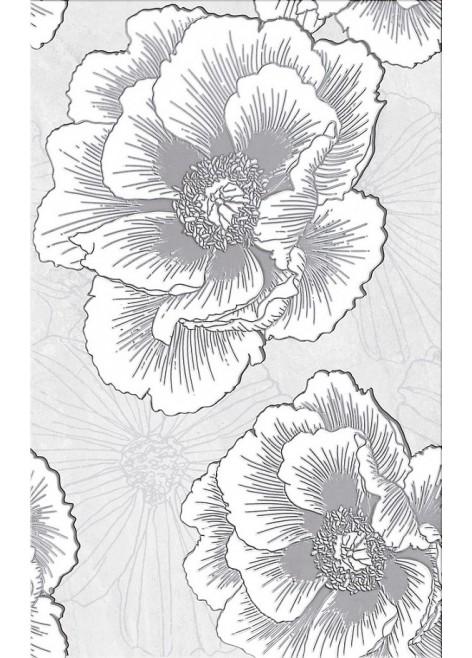 Dekor Ferrata Grey Flower 25x40