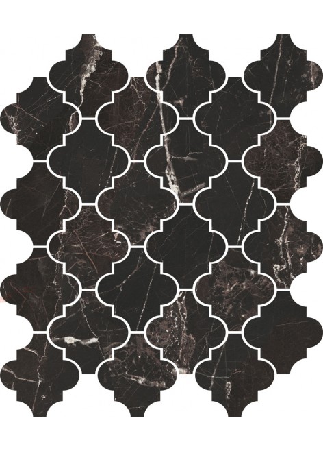 Mozaika Dlažba Magic Black Arab. Lesk. MB14 29x35