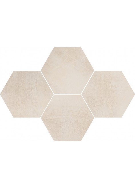 Dlažba Stark Cream Mosaic Hexagon 40,8x28,3