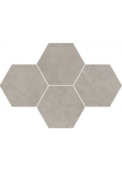 Dlažba Qubus Grey Mosaic Hexagon 40,8x28,3