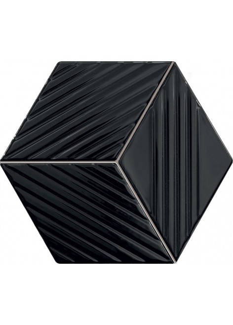 Dekor Colour Mozaika Black Lesk 22,6x19,8