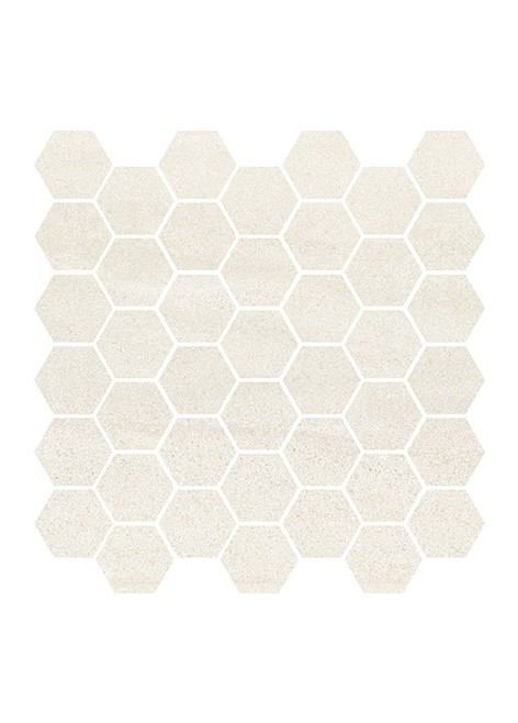 Dekor Bantu Cream Heksagon Small Mosaic Glossy 29,7x29