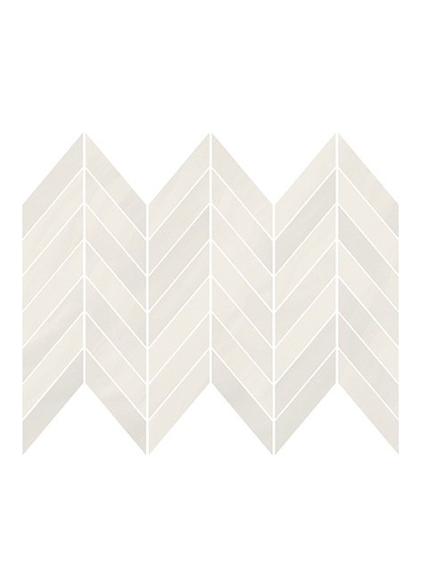 Dekor Markuria White Chevron Mosaic Mat. 29,8x25,5