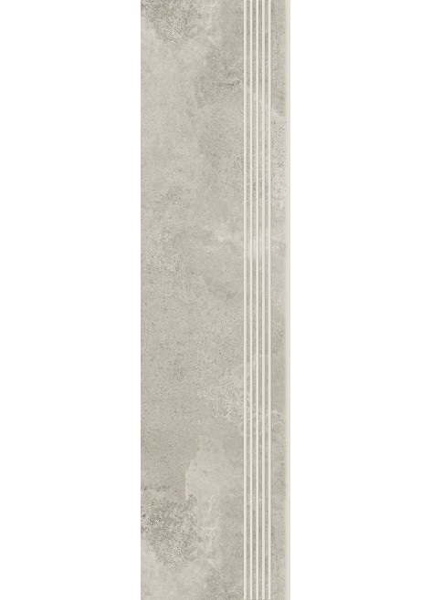 Dlažba Quenos Light Grey Schodovka 119,8x29,8