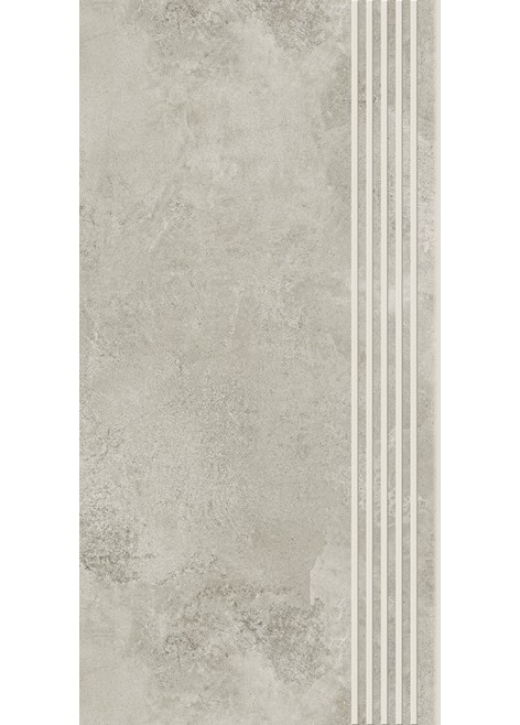 Dlažba Quenos Light Grey Schodovka 59,8x29,8