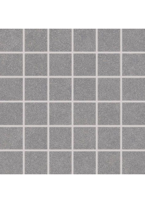 Dlažba RAKO Block DDM06782 mozaika (5x5) tmavě šedá 30x30