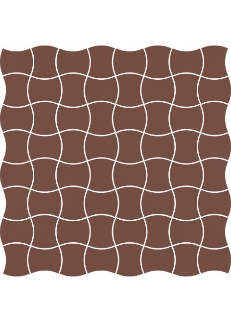 Dlažba Modernizm Brown Mozaika 30,86x30,86
