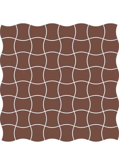 Dlažba Modernizm Brown Mozaika 30,86x30,86