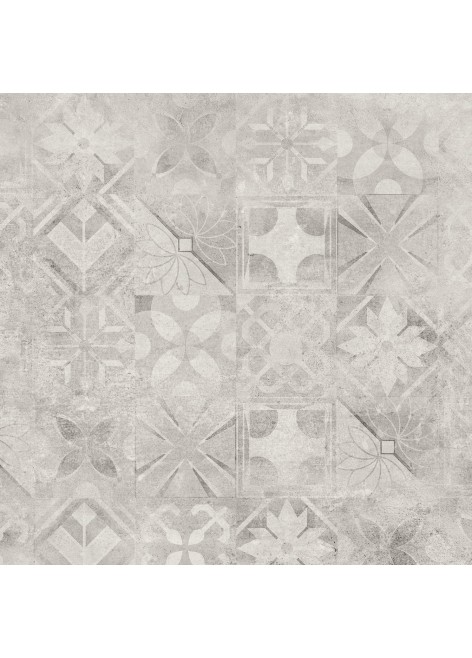 Dlažba Softcement White Dekor Patchwork Mat. 59,7x59,7