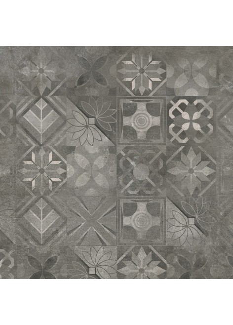 Dlažba Softcement Graphite Dekor Patchwork Mat. 59,7x59,7