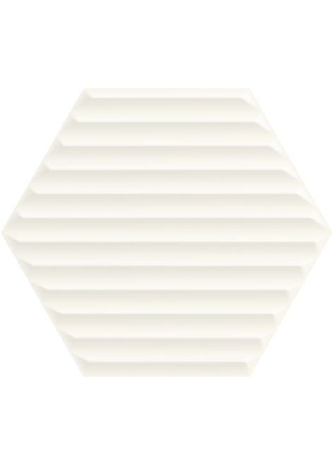 Obklad Woodskin Bianco Heksagon Struktura B 19,8x17,1